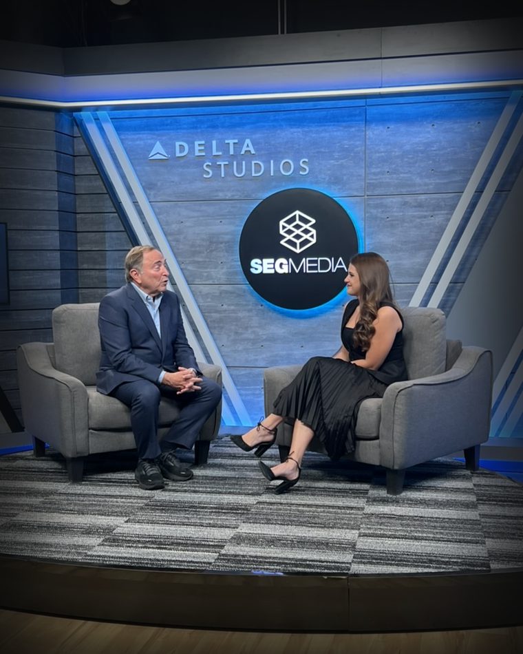 Sarah Merrifield in a studio interview